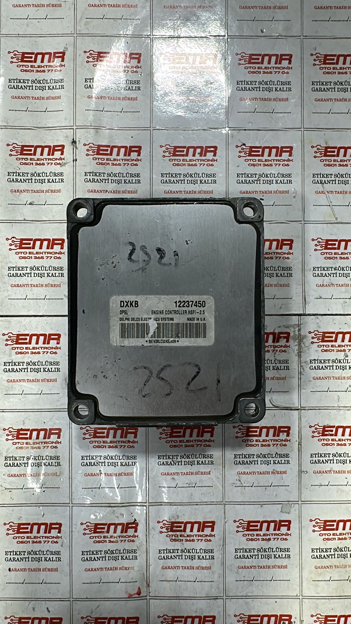 OPEL MERVİA 1.6 Z16XEP BENZİNLİ MOTOR BEYNİ 2.5 BEYİN 12237450